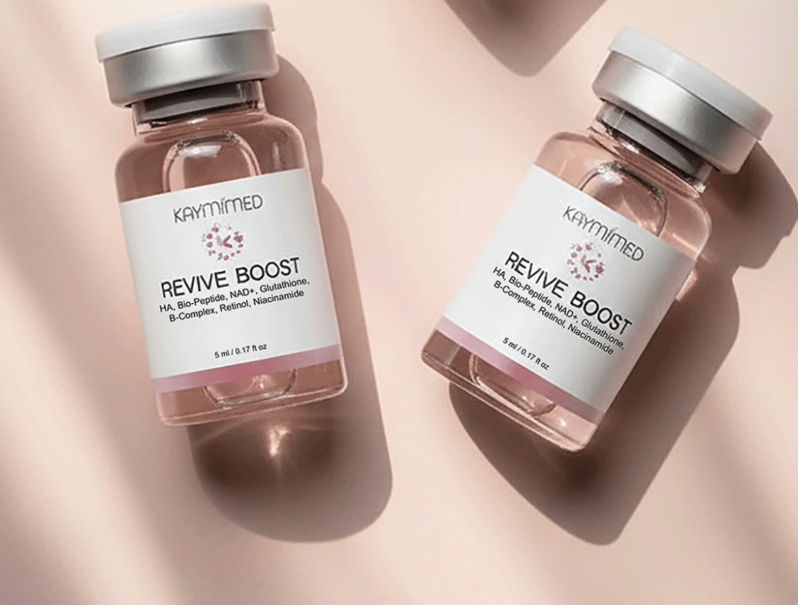 Two KAYMIMED Revive Boost vials